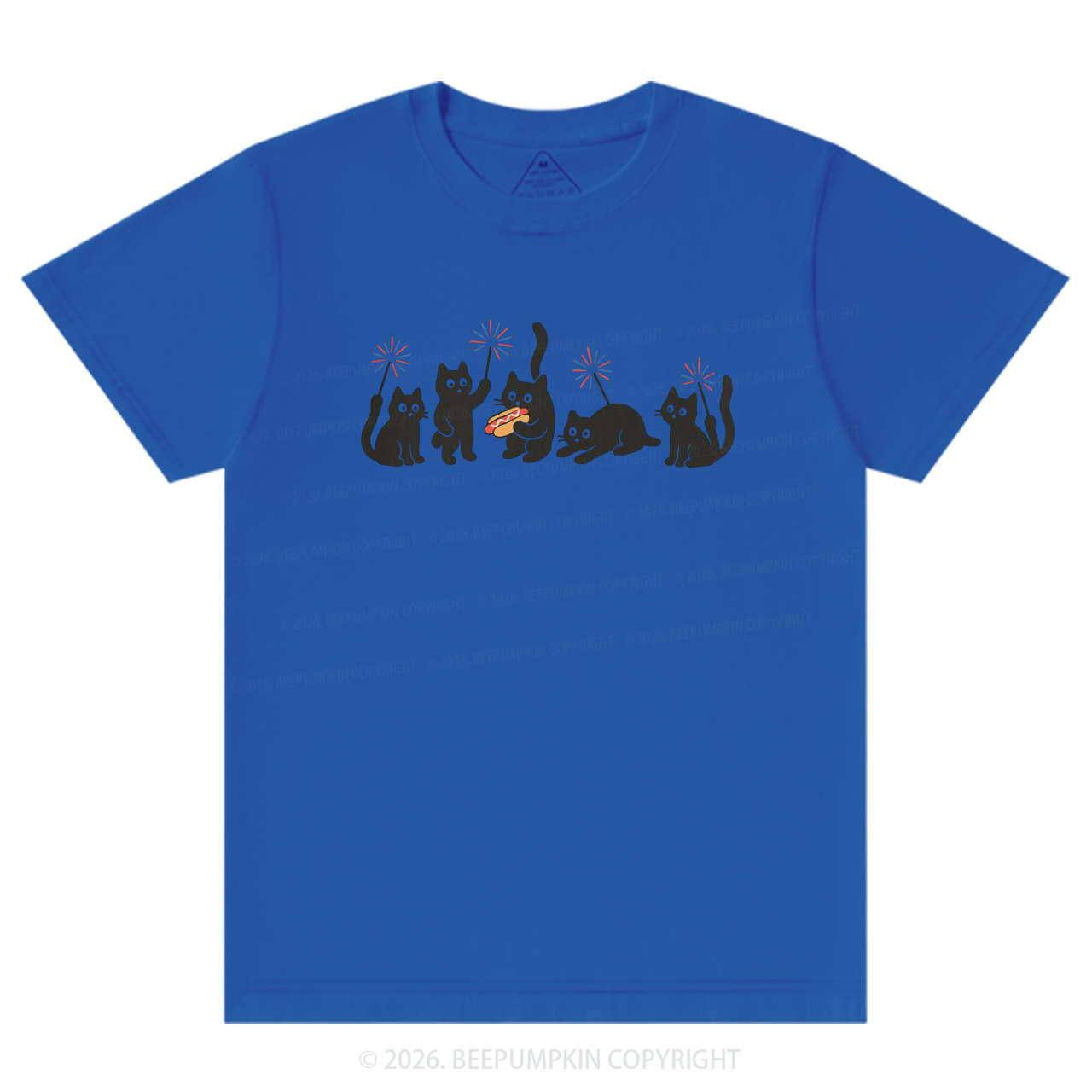 4th of July Funny Black Cats T-Shirts