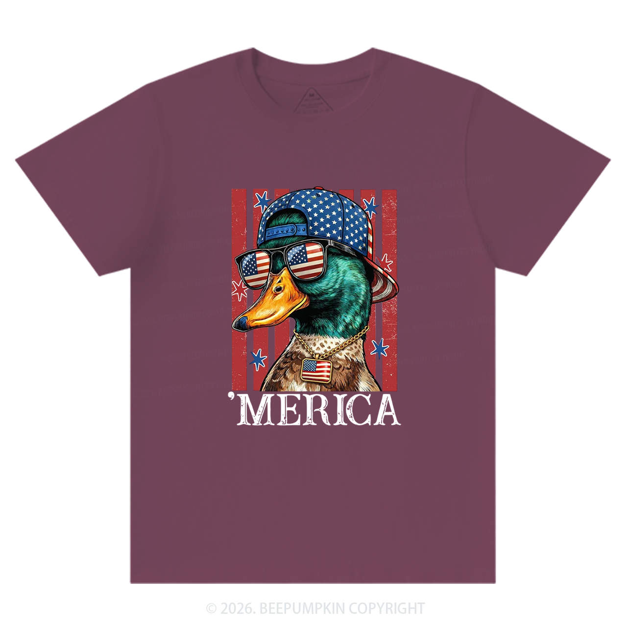 4th of July Funny Patriotic Merica Duck T-Shirts
