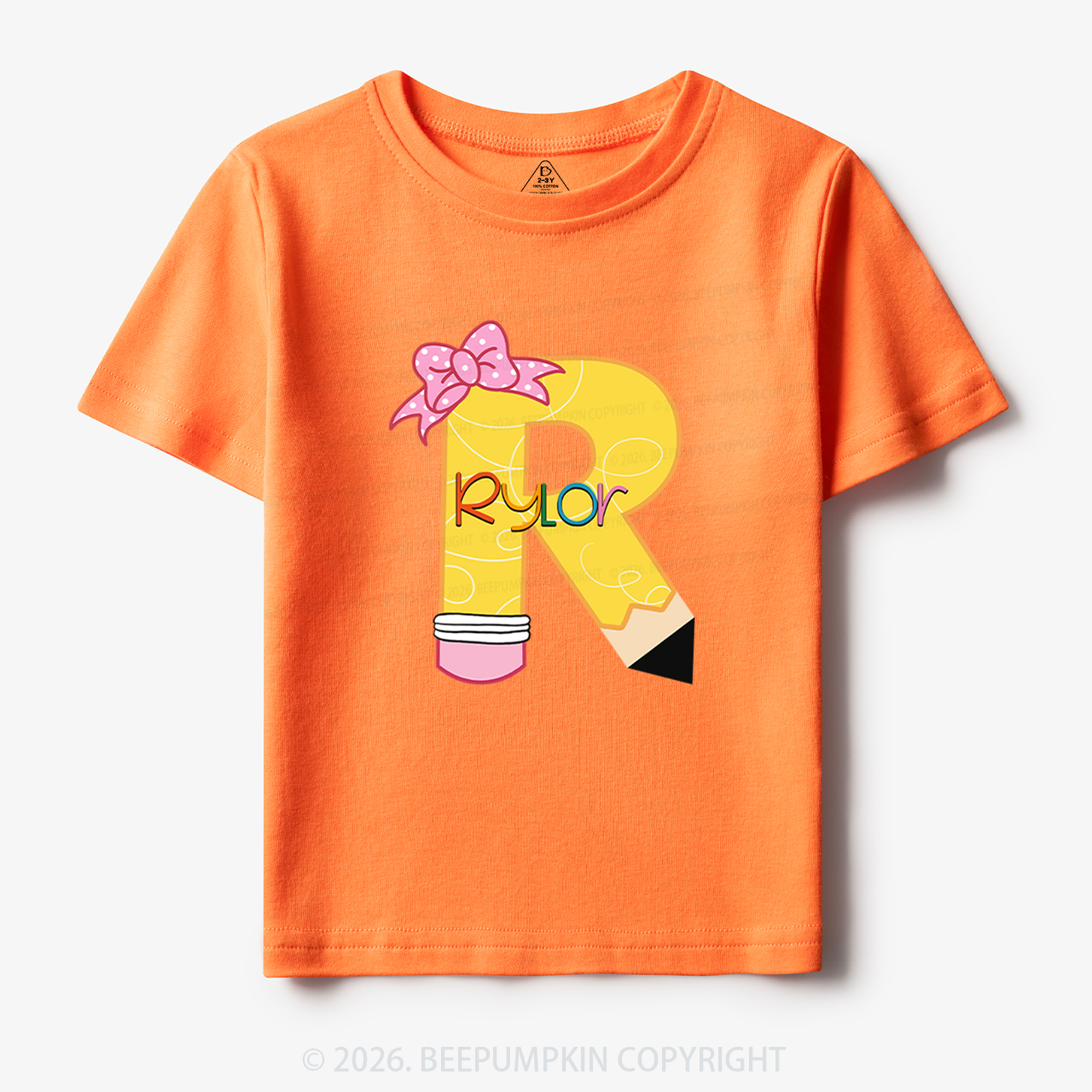 Personalized Pencil Back To School Shirt 