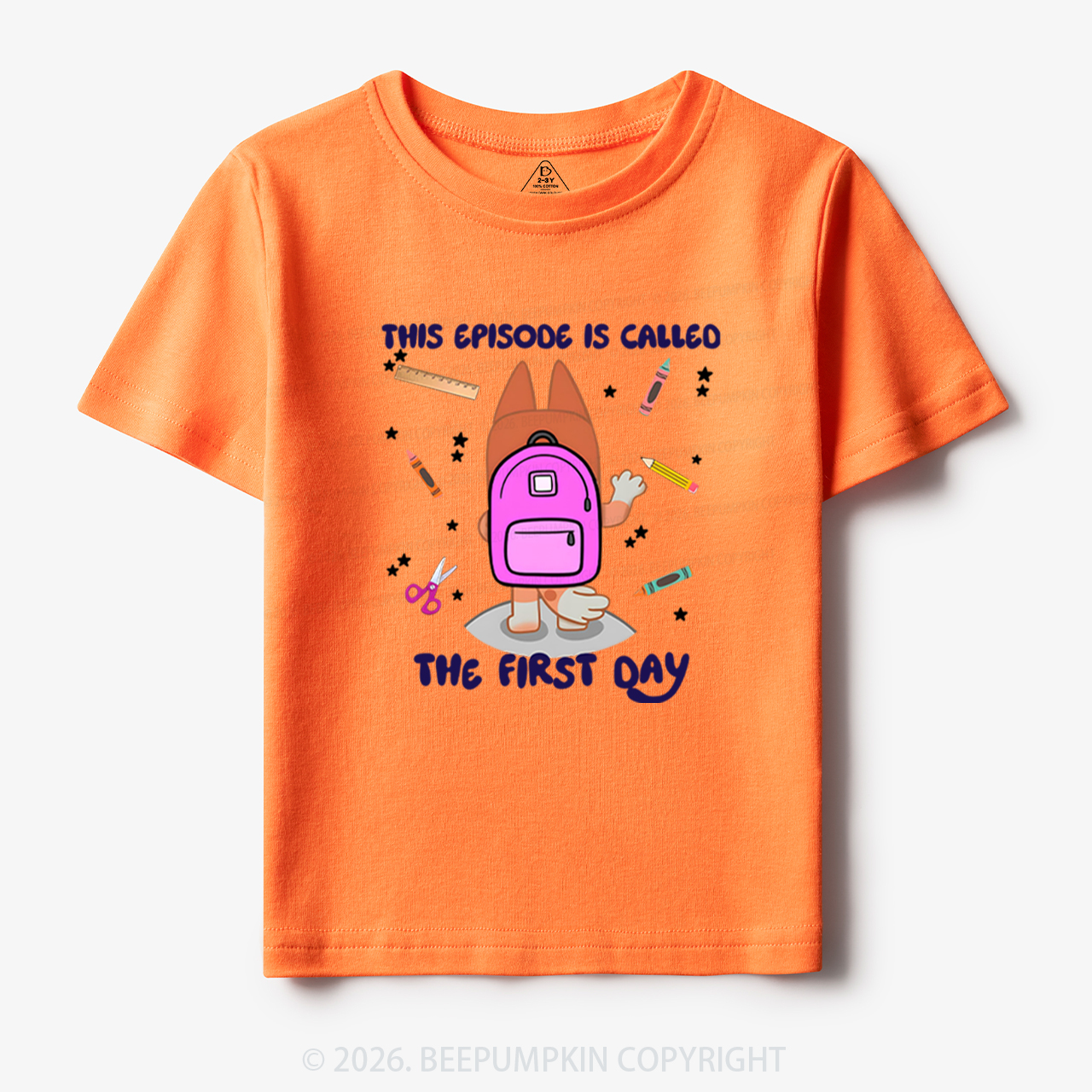 Personalized Back To School Dog Toddler&Kids Tees