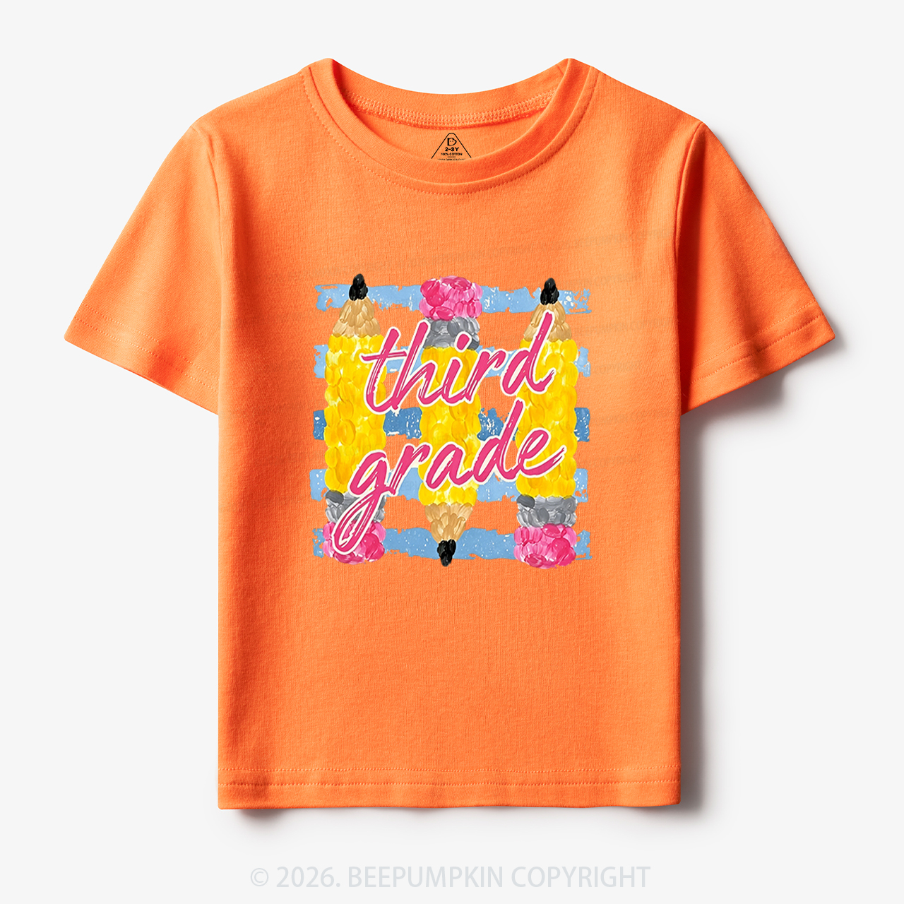 Personalized Grade Colors Stripes Back to School Toddler&Kid's Tees