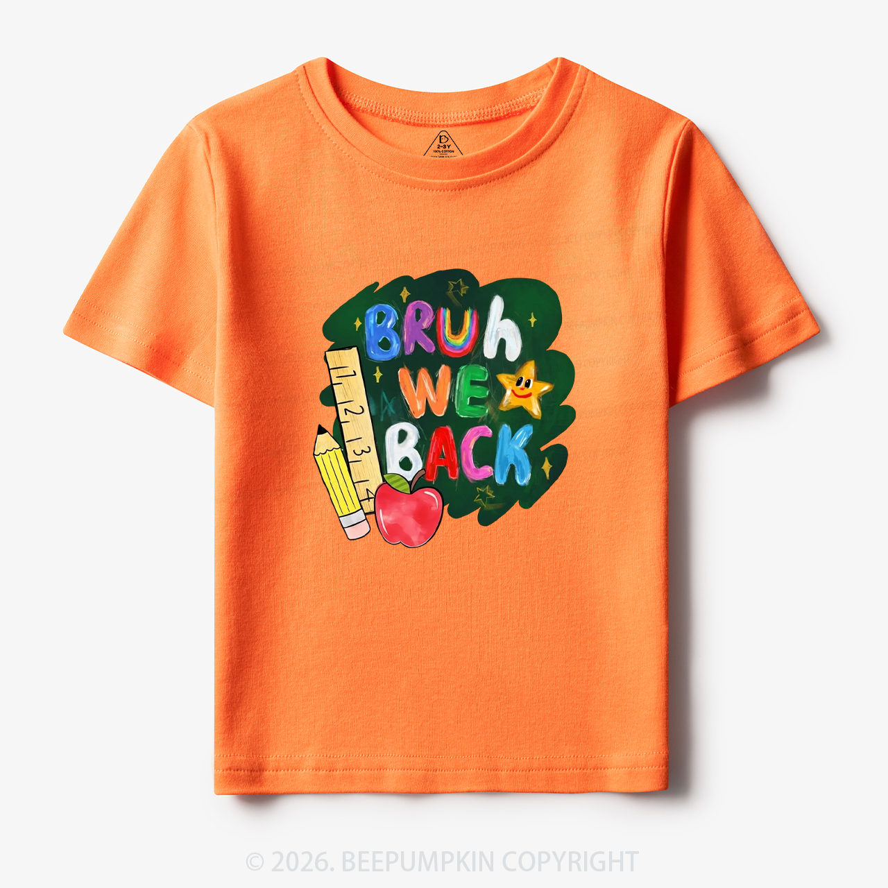Bruh We Back Funny Back to School Toddler&Kid's Tees