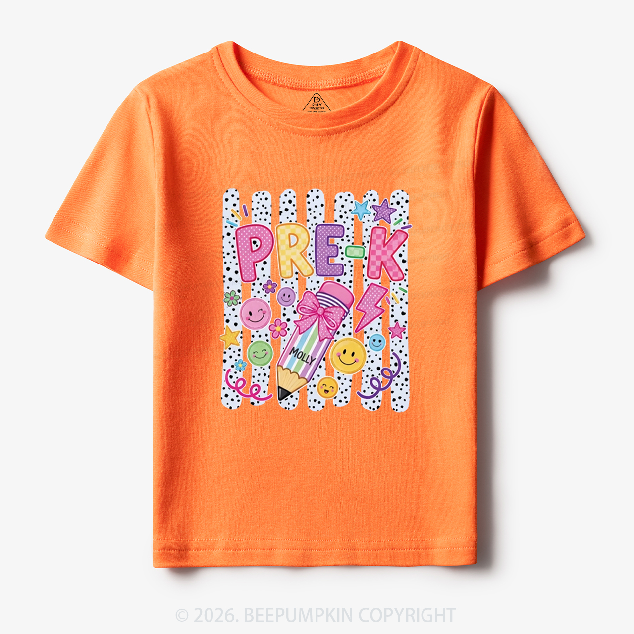 Personalized Pre-K Striped Back to School Toddler&Kid's Tees