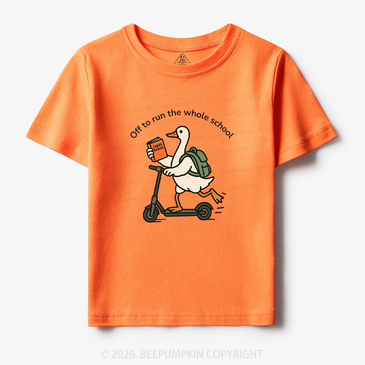 Off to Run the Whole School Funny Back To School Toddler&Kid's Tees