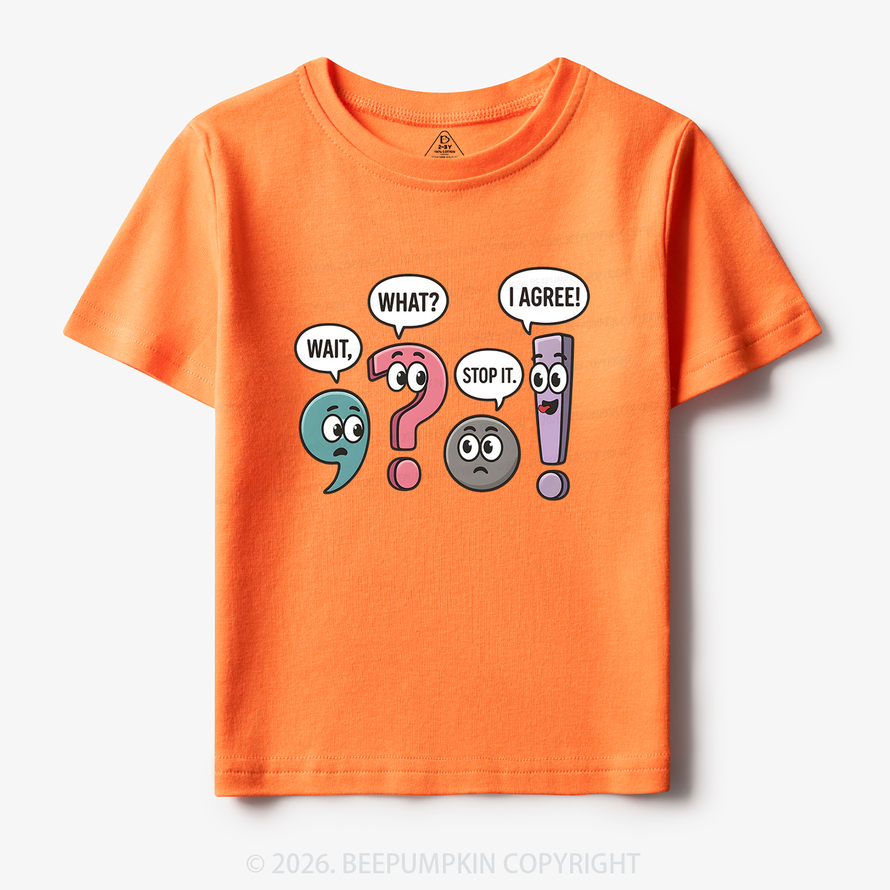 Funny Punctuation Back to School Toddler&Kid's Tees