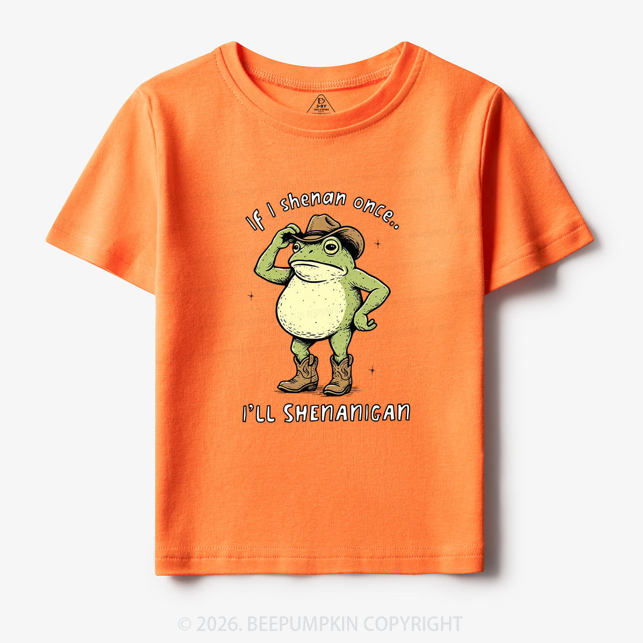 Funny Frog If I Shenan Once I'll Shenanigan Toddler&Kid's Tees