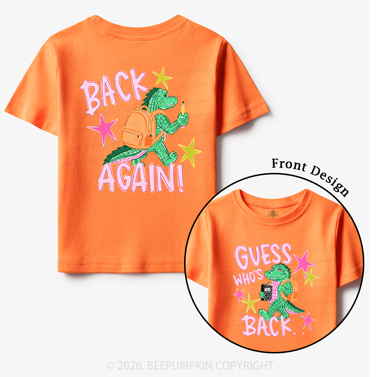Guess Who's Back Funny Gator Back To School Toddler&Kid's Tees