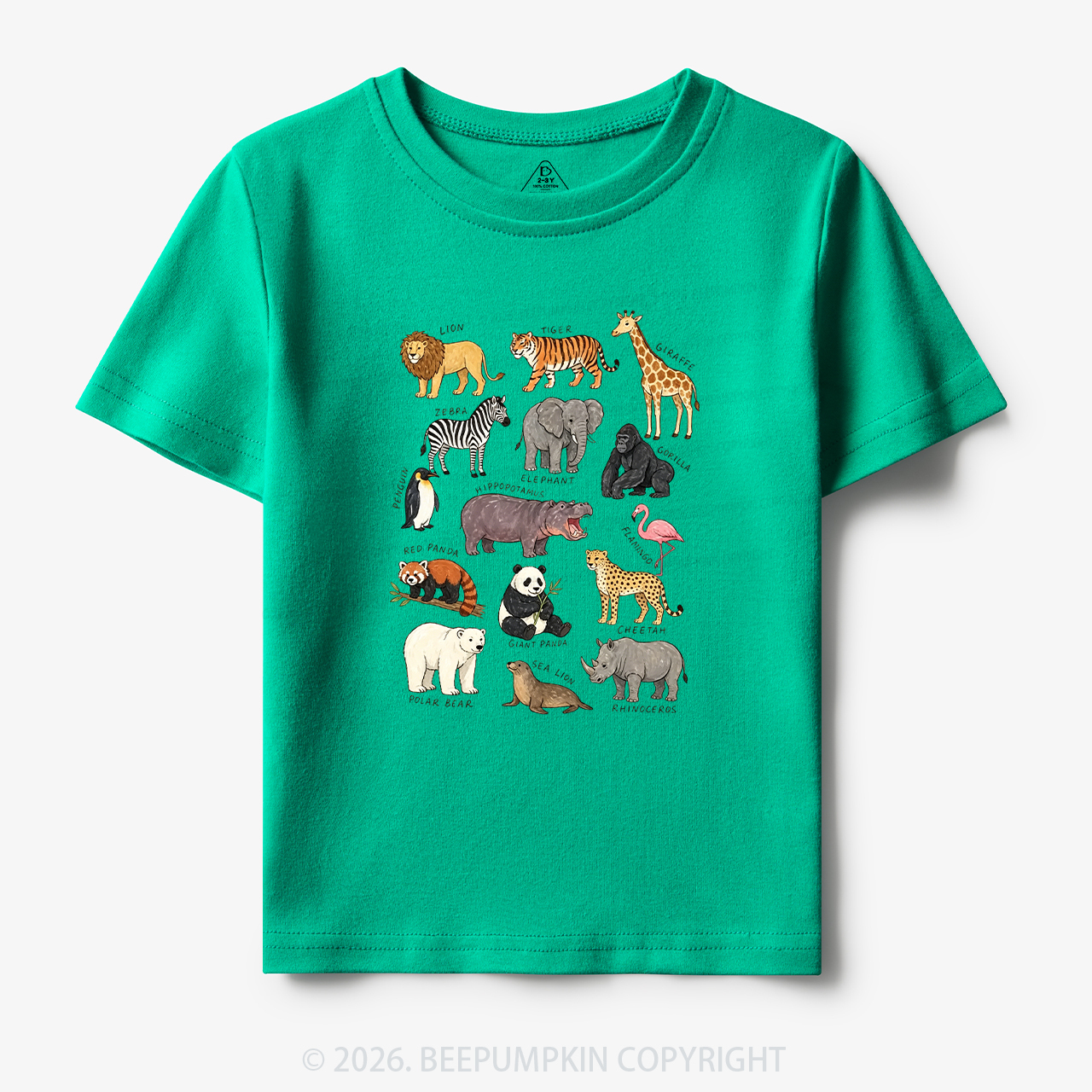 Zoo Animals Toddler&Kid's Tees