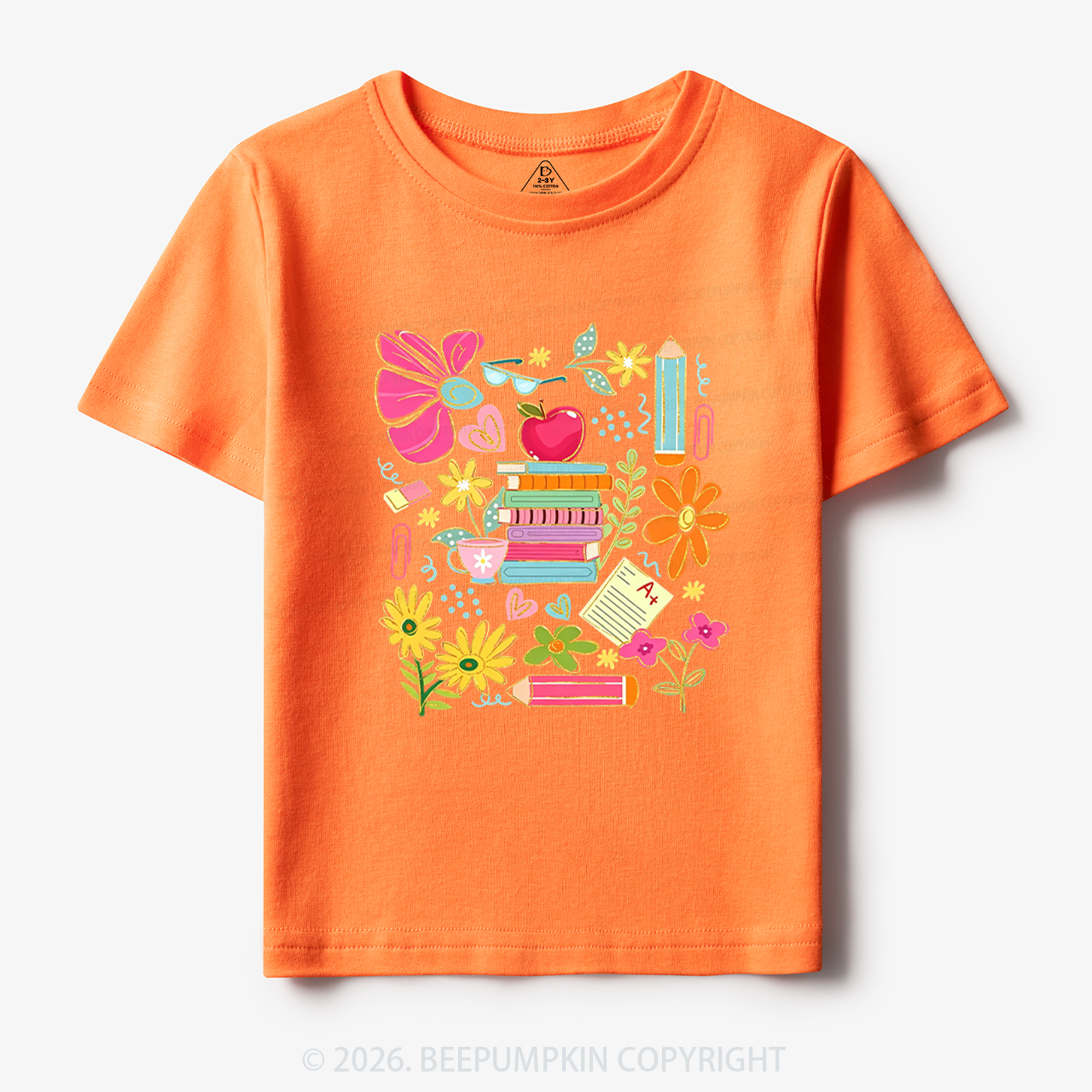 Cute Books Botanical Back to School Toddler&Kid's Tees