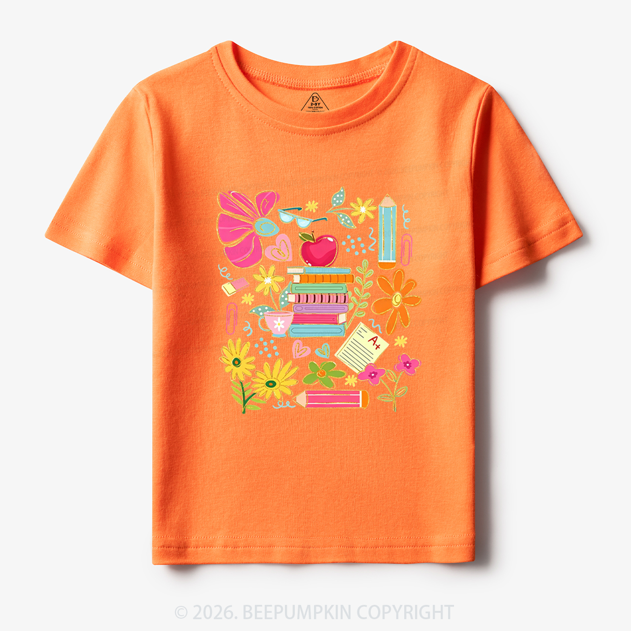 Cute Books Botanical Back to School Toddler&Kid's Tees
