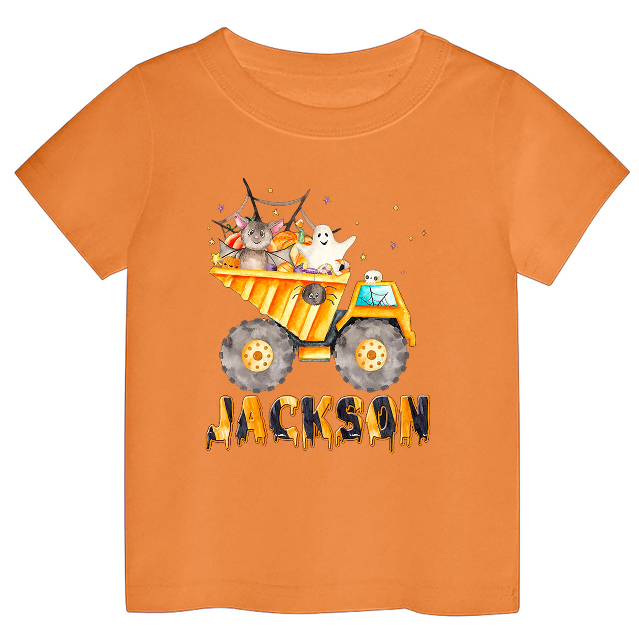 Personalized Dump Truck Halloween Kids Shirt 
