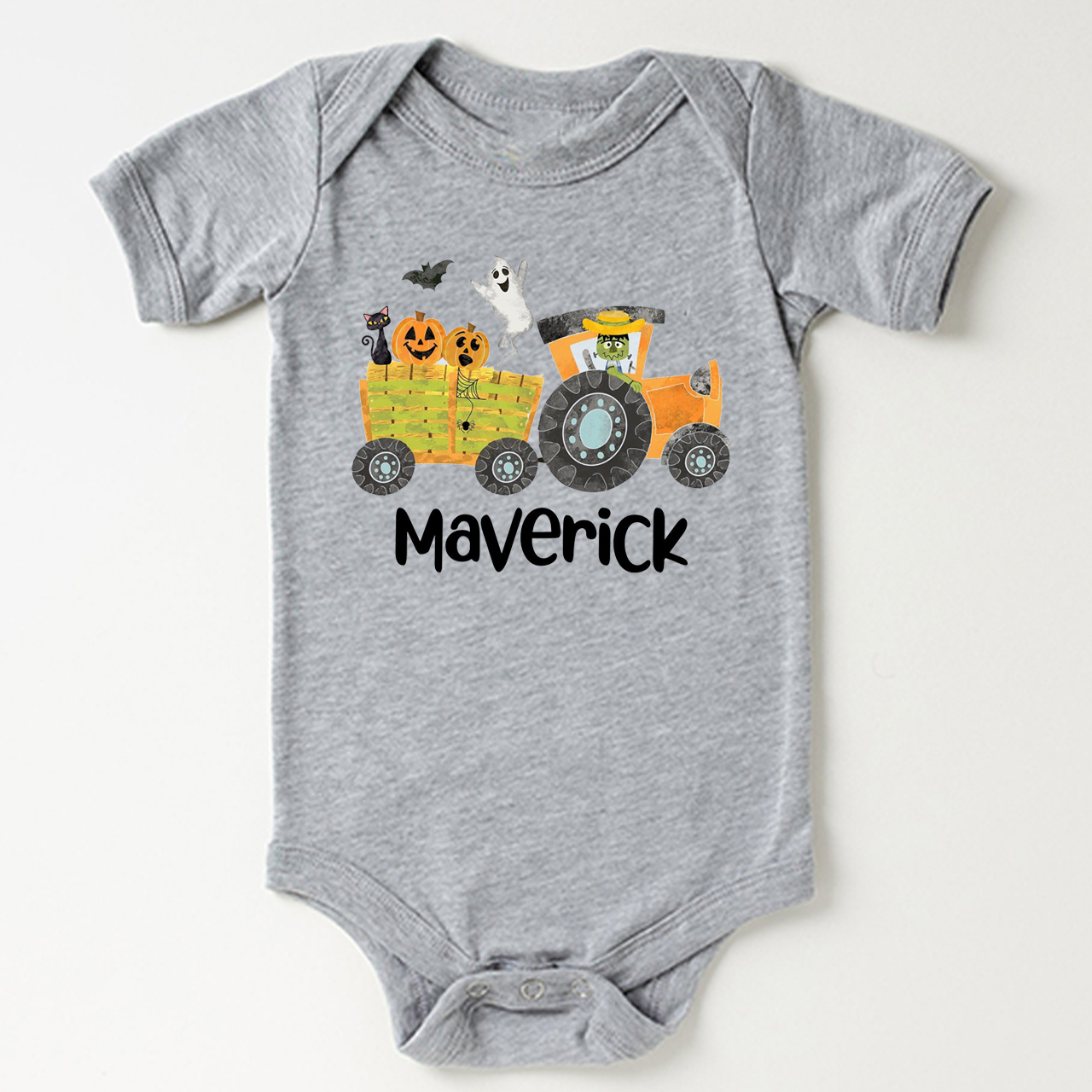 Personalized Cute Hayride Halloween Bodysuit For Baby