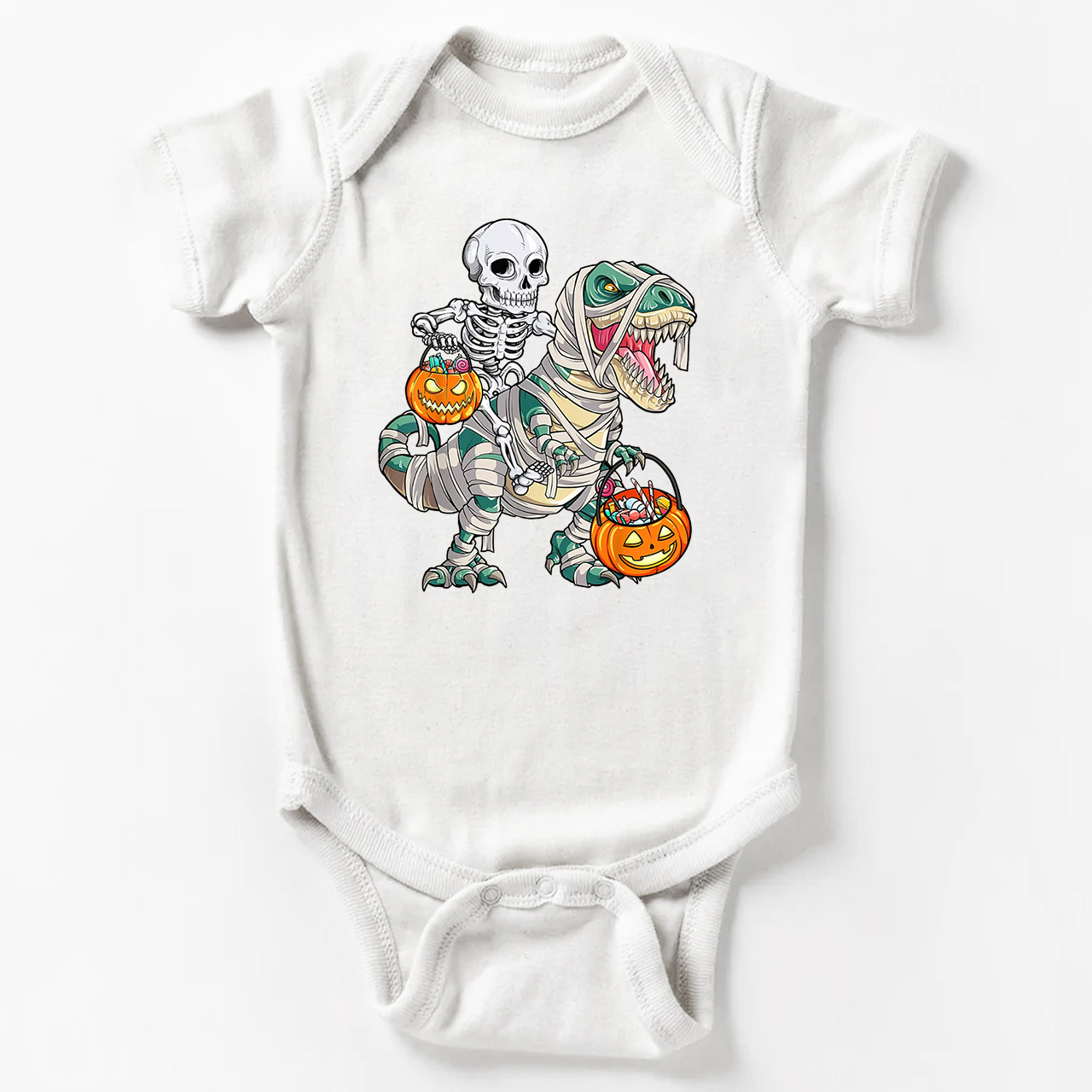 Spooky Saurus Halloween Bodysuit For Baby