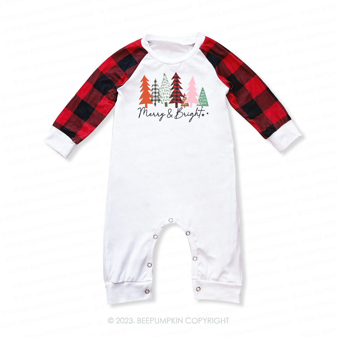 Christmas Merry and Bright Family Matching Pajamas Beepumpkin