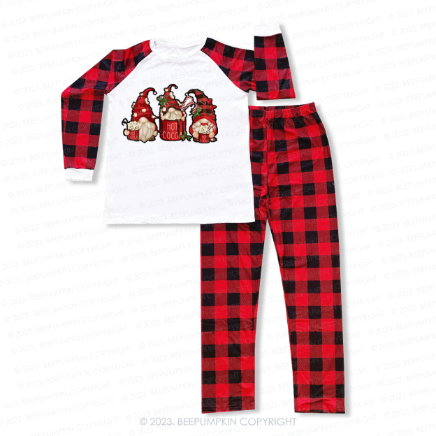 Christmas Hot Cocoa With Santa Matching Pajamas For Family Beepumpkin