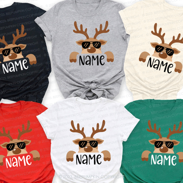 Personalized Cute and Funny Moose Christmas Family Matching Shirts Beepumpkin