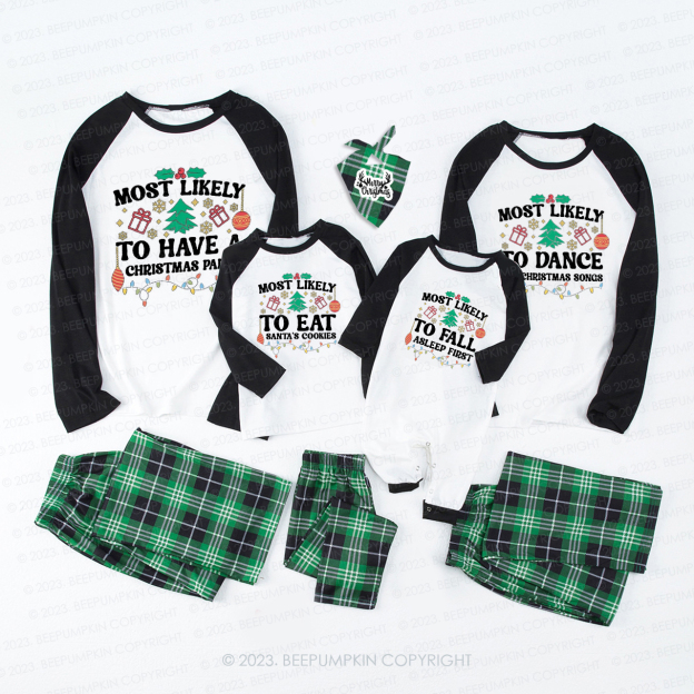 Personalized 2023 Christmas Most Likely to Funny Everything Matching Pajamas Beepumpkin