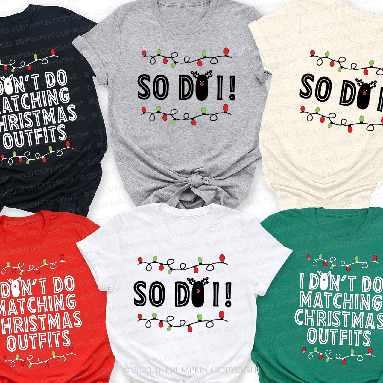 Personalized But I Do Holiday Family Matching Christmas T-Shirts Beepumpkin