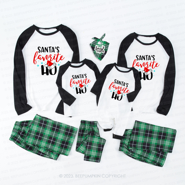 Santa's Favorite Ho Family Christmas Pajamas Beepumpkin