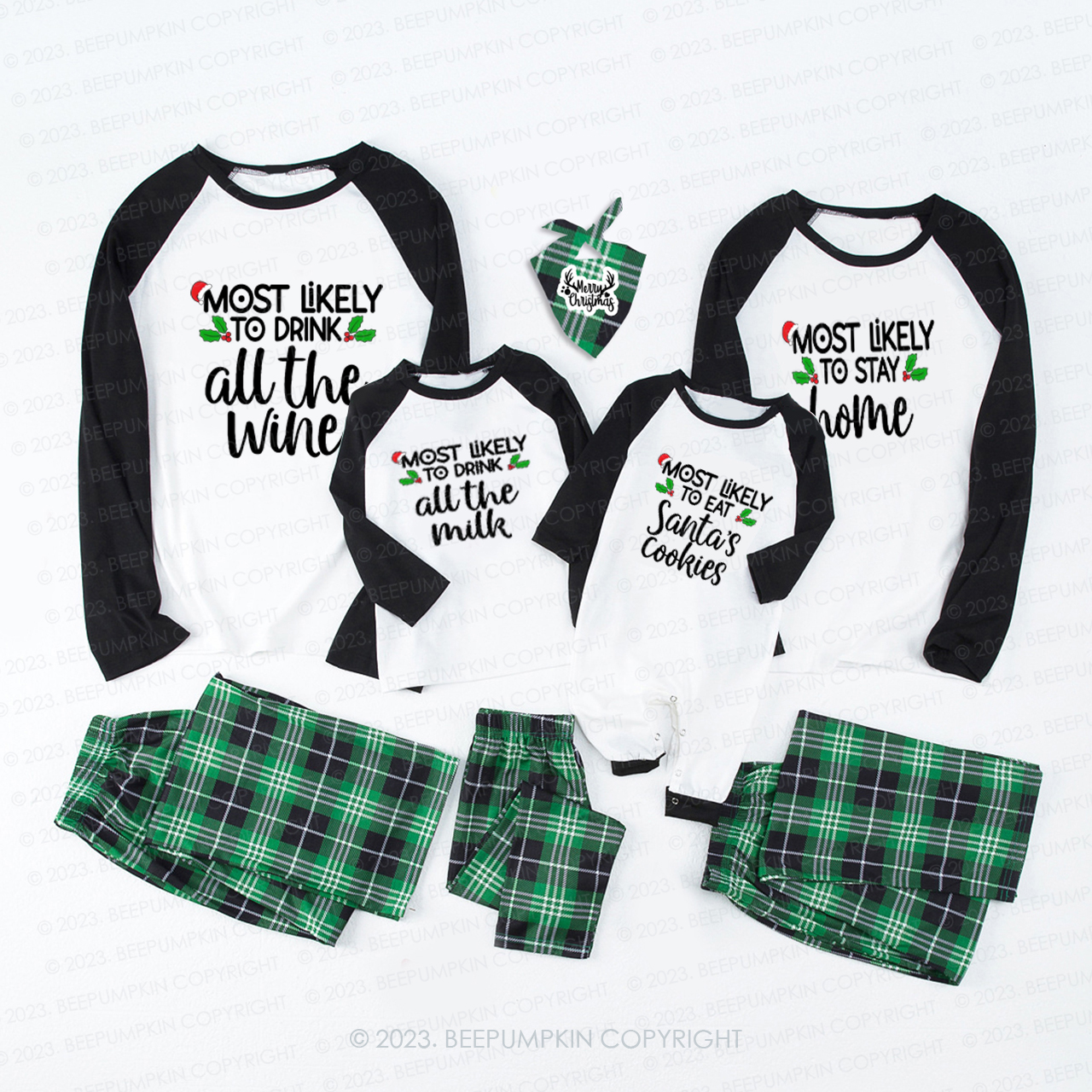 Personalized Most Likely To Funny Christmas Matching Pajamas Beepumpkin