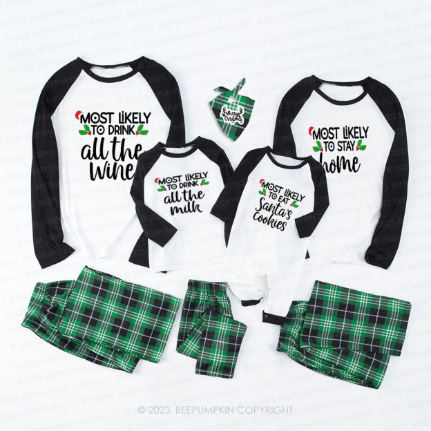 Personalized Most Likely To Funny Christmas Matching Pajamas Beepumpkin