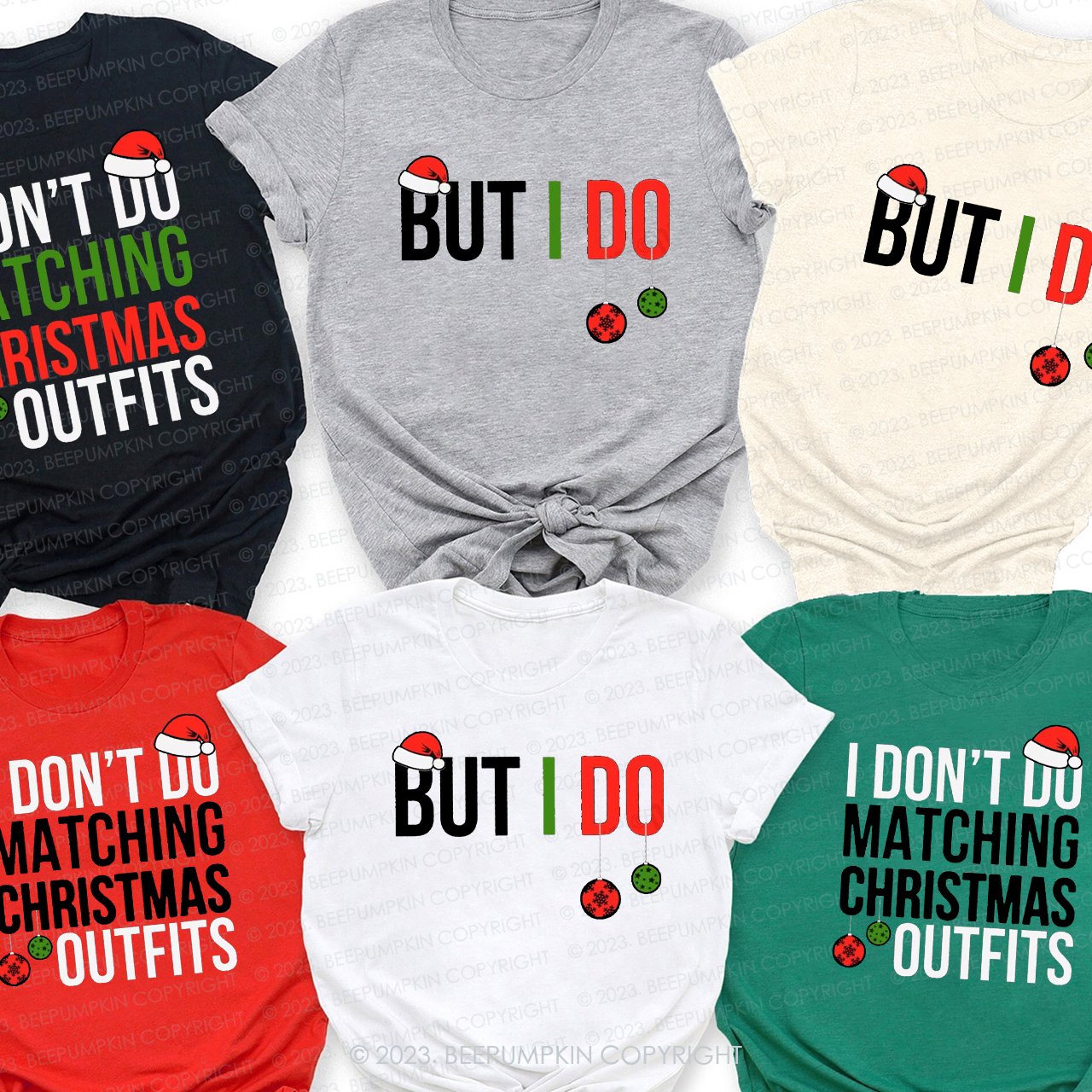 Personalized I Don't Do Funny Family Christmas Matching Tees Beepumpkin