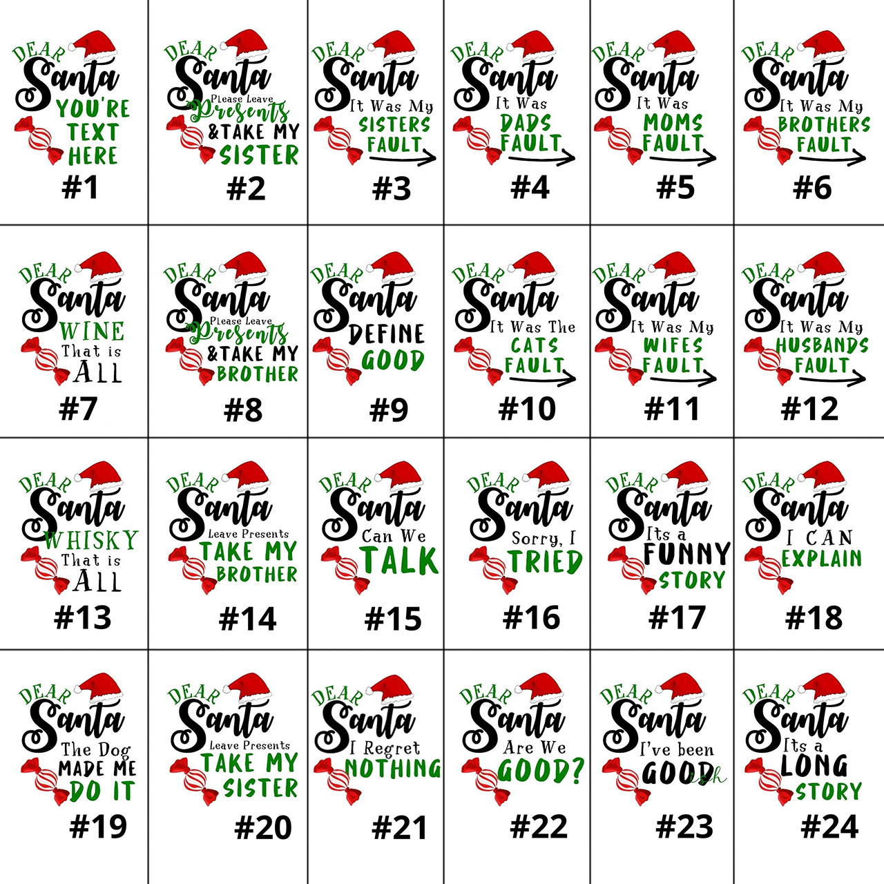 Personalized Dear Santa Life is Full of Surprises Matching Tees Beepumpkin