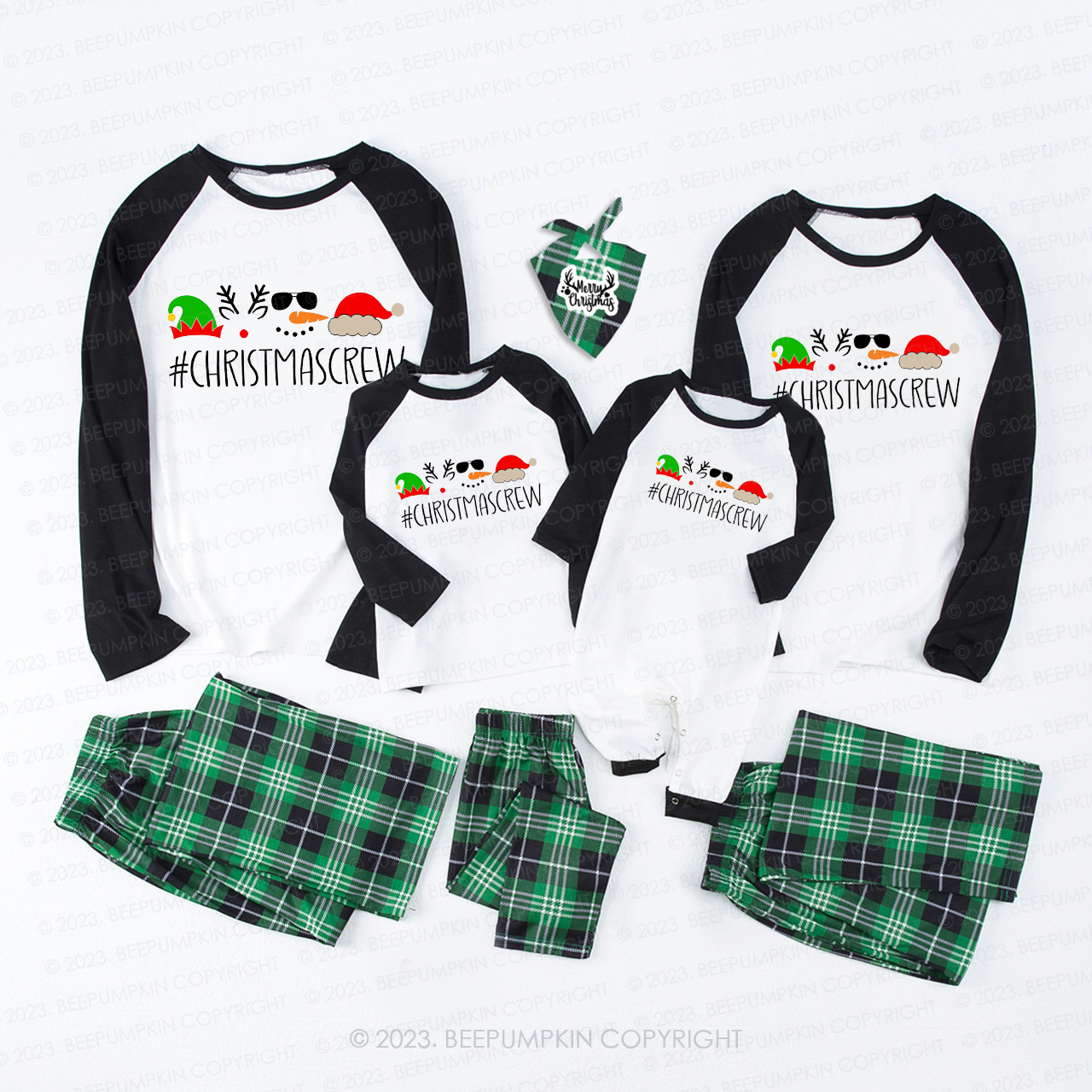 2023 Four Christmas Impressionists Family Matching Pajamas