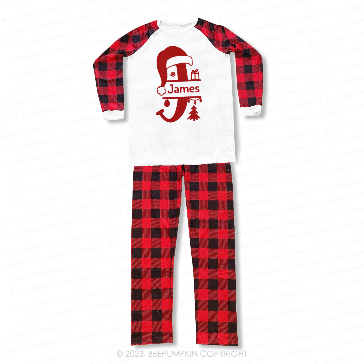 Personalized Monogrammed Family Christmas Pajamas With Name