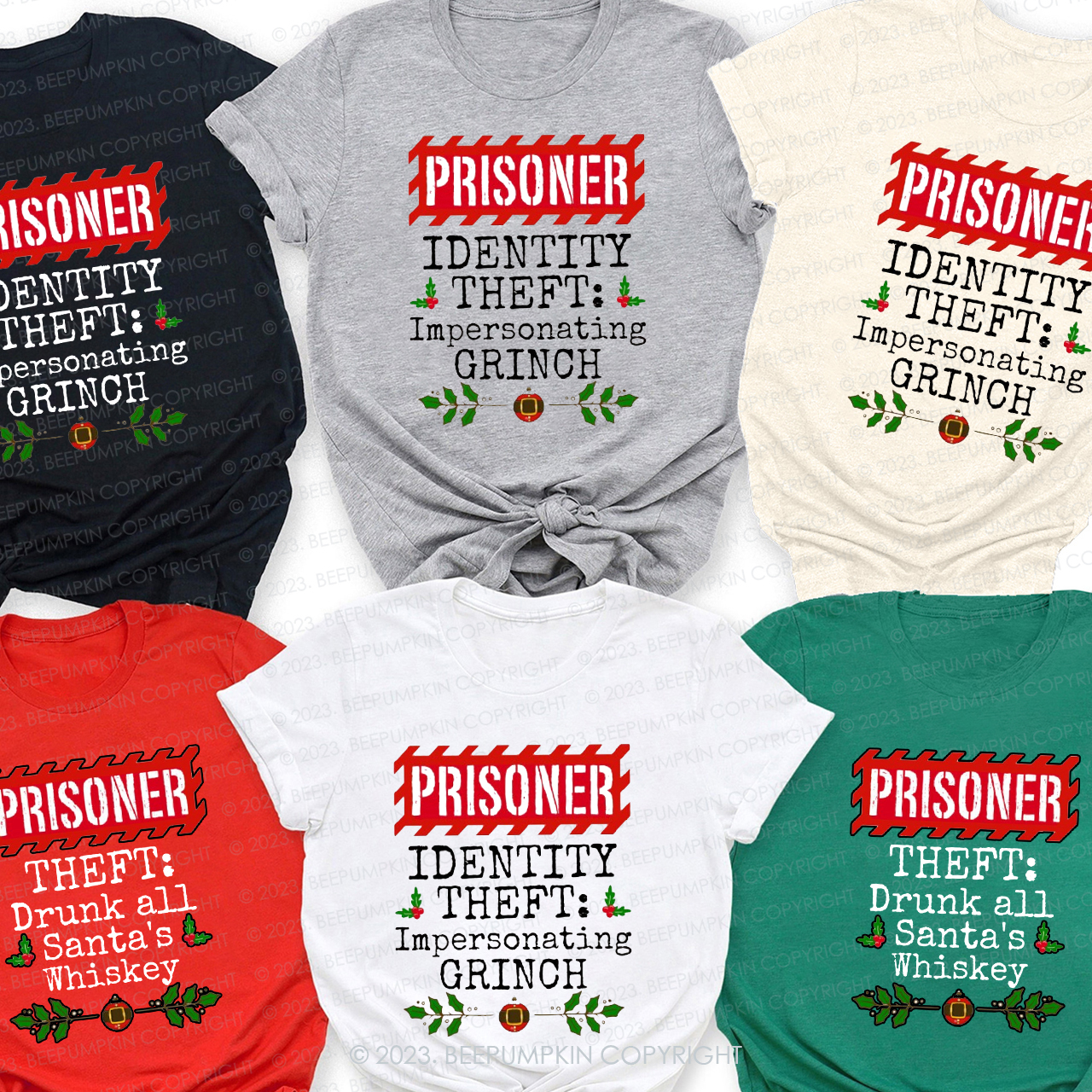 Funny Family Christmas North Pole Correctional Shirts