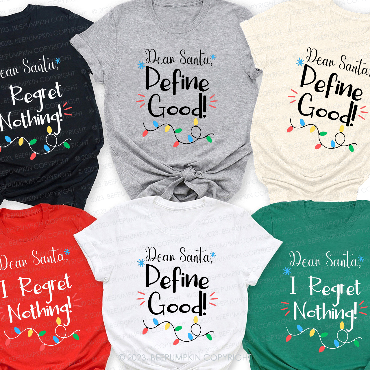 Christmas Dear Santa Group Family Holiday Matching Shirts