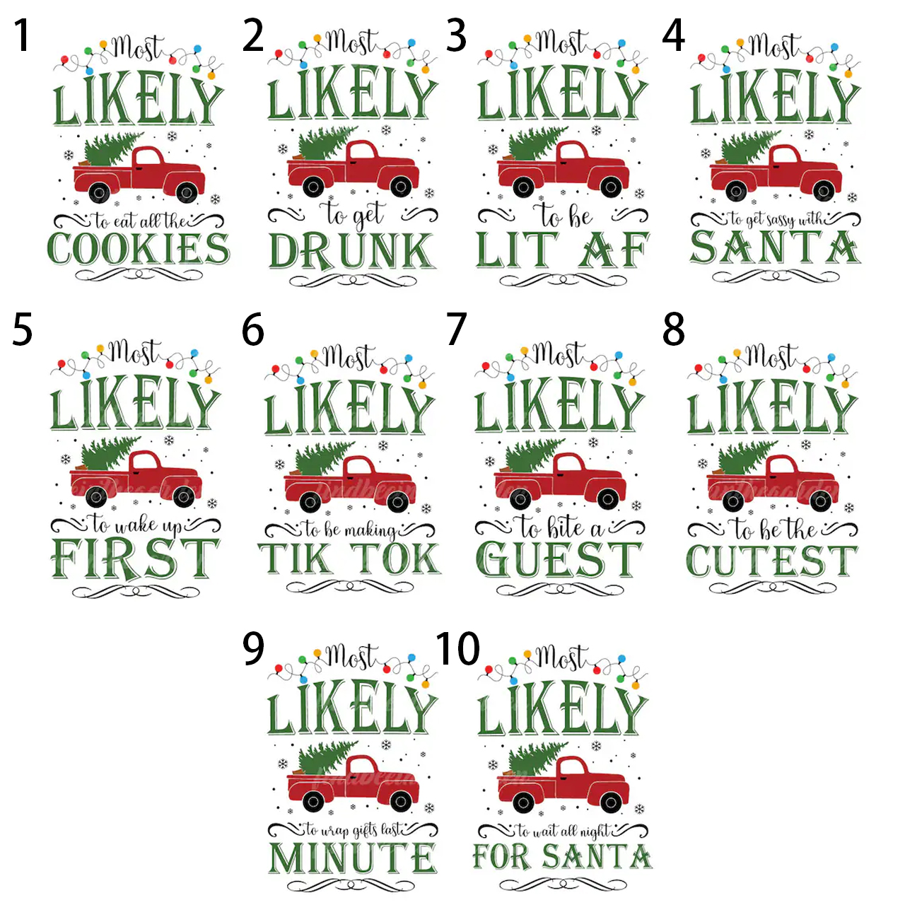 Personalized Most Likely To Shop Matching Shirts
