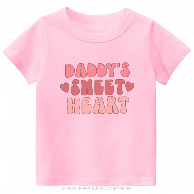 Daddy's Sweet Heart Natural -Toddler Tees
