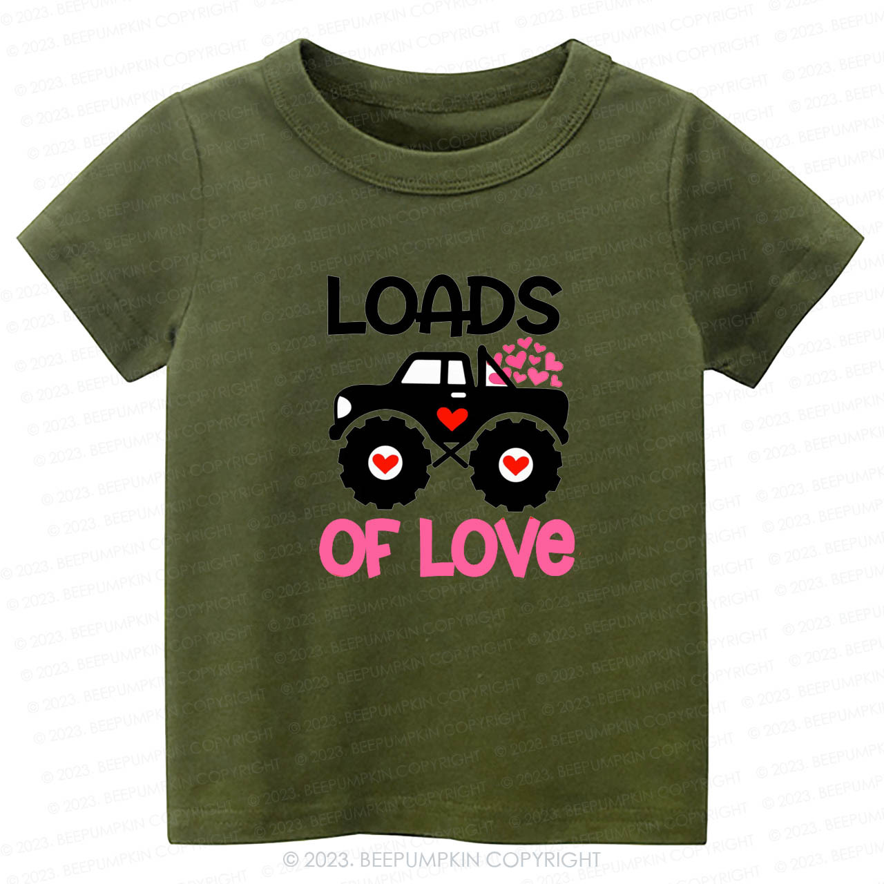 Loads of Love Valentines Truck -Toddler Tees