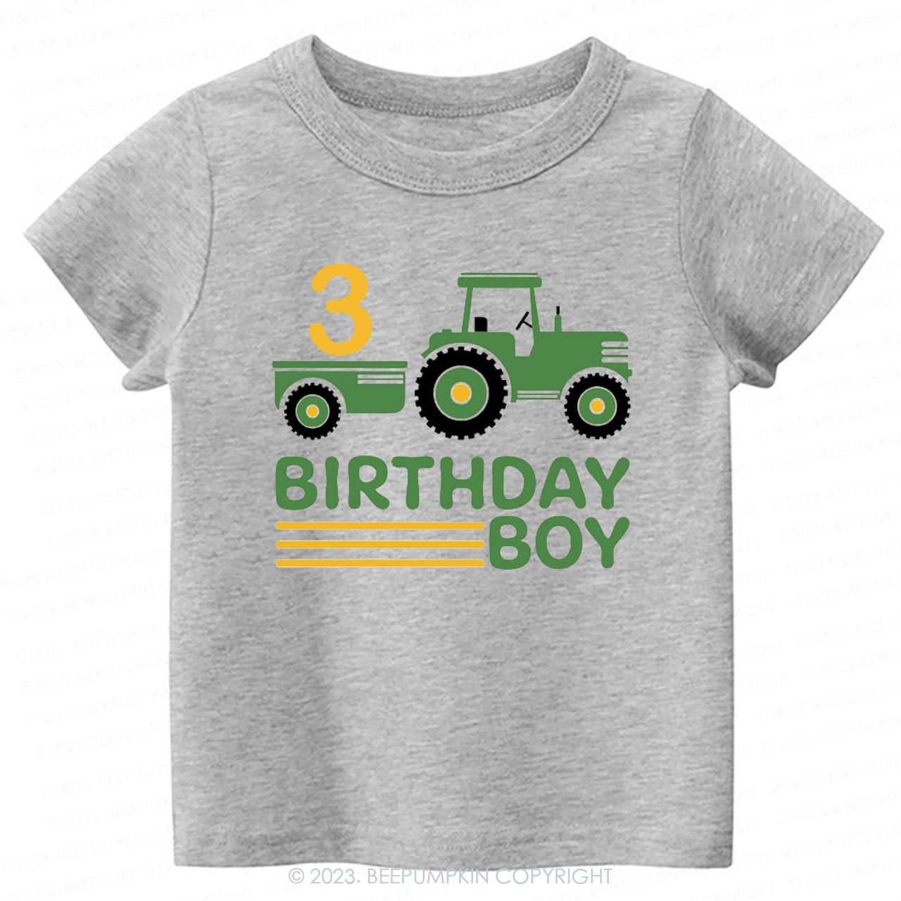 Boy Birthday Tractor -Toddler Tees