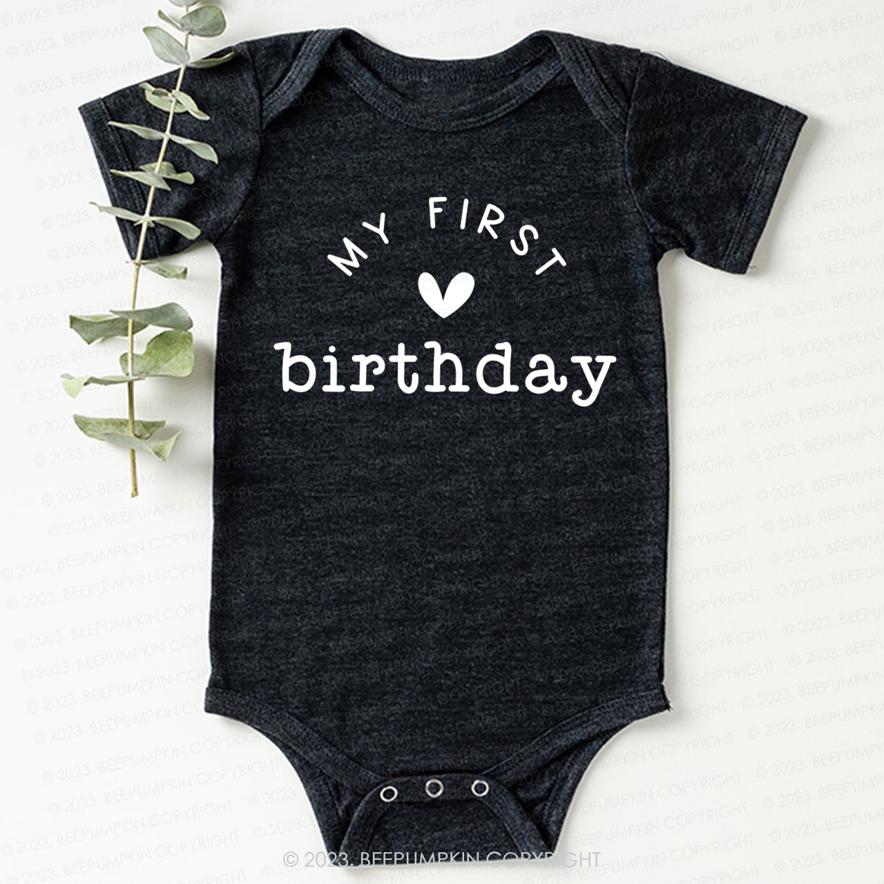 My First Birthday Bodysuit For Baby