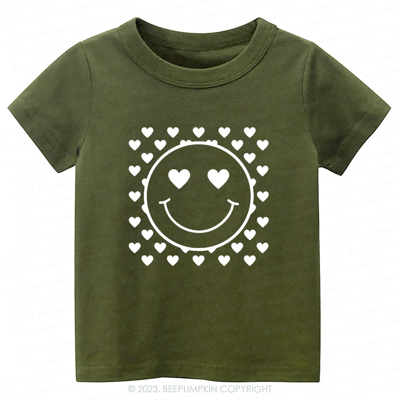 Love Smile Face Valentines Day Kids Tees