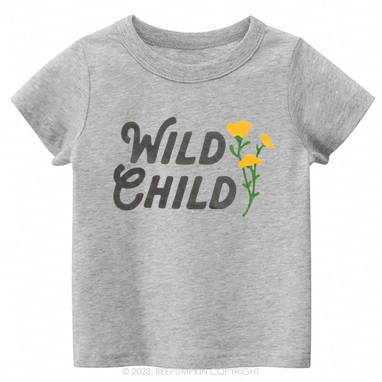 Wild Child Yellow Flowers -Toddler Tees