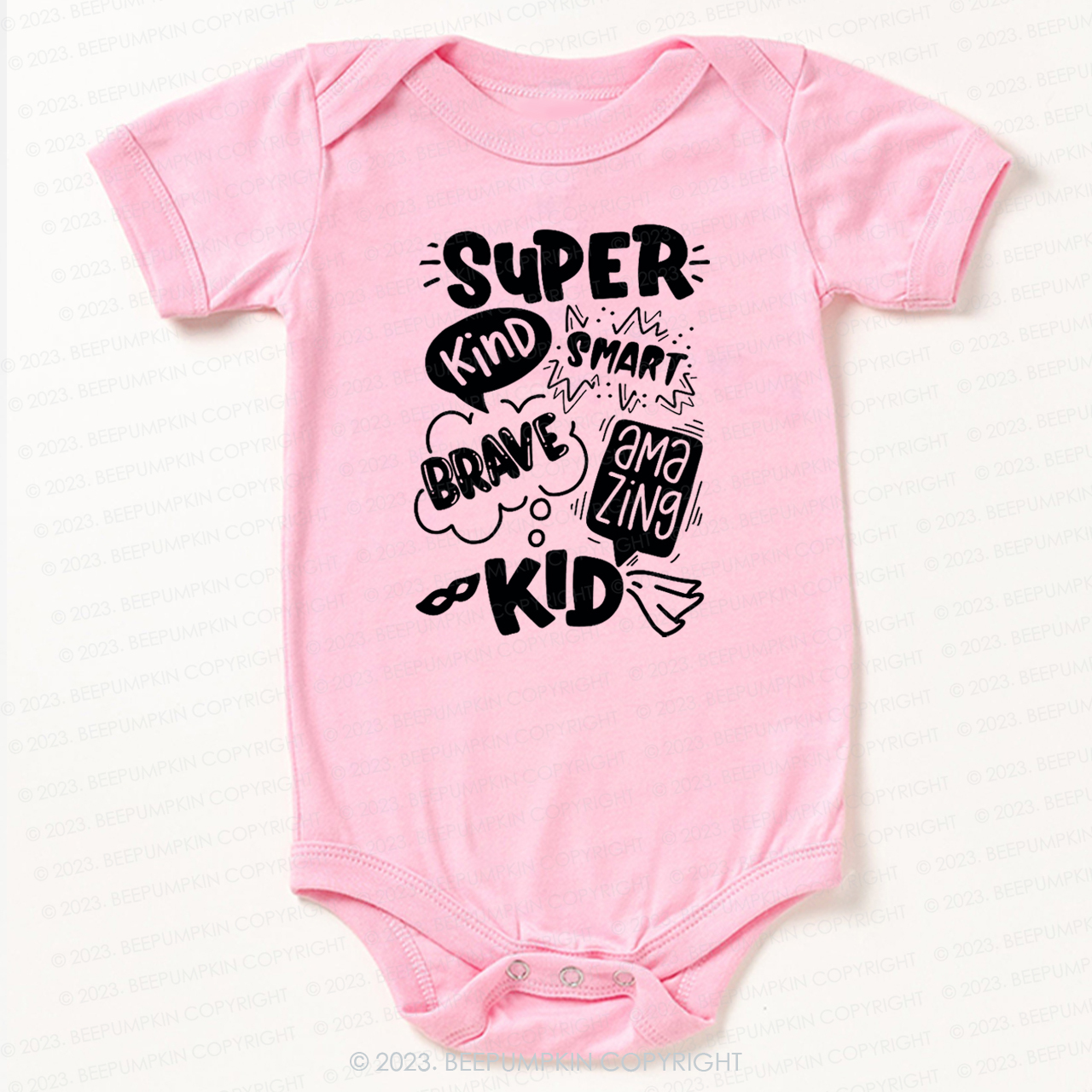 Super Hero Brave Kind Smart Bodysuit For Baby