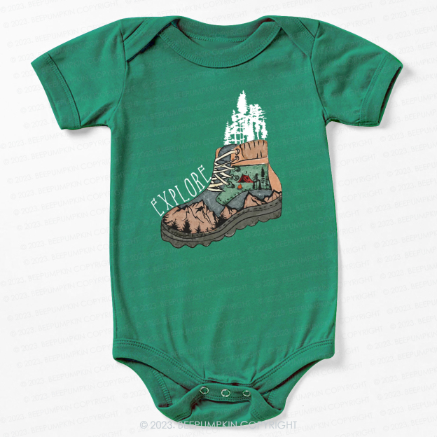 Adventure Explore Hiking Outdoors Bodysuit For Baby