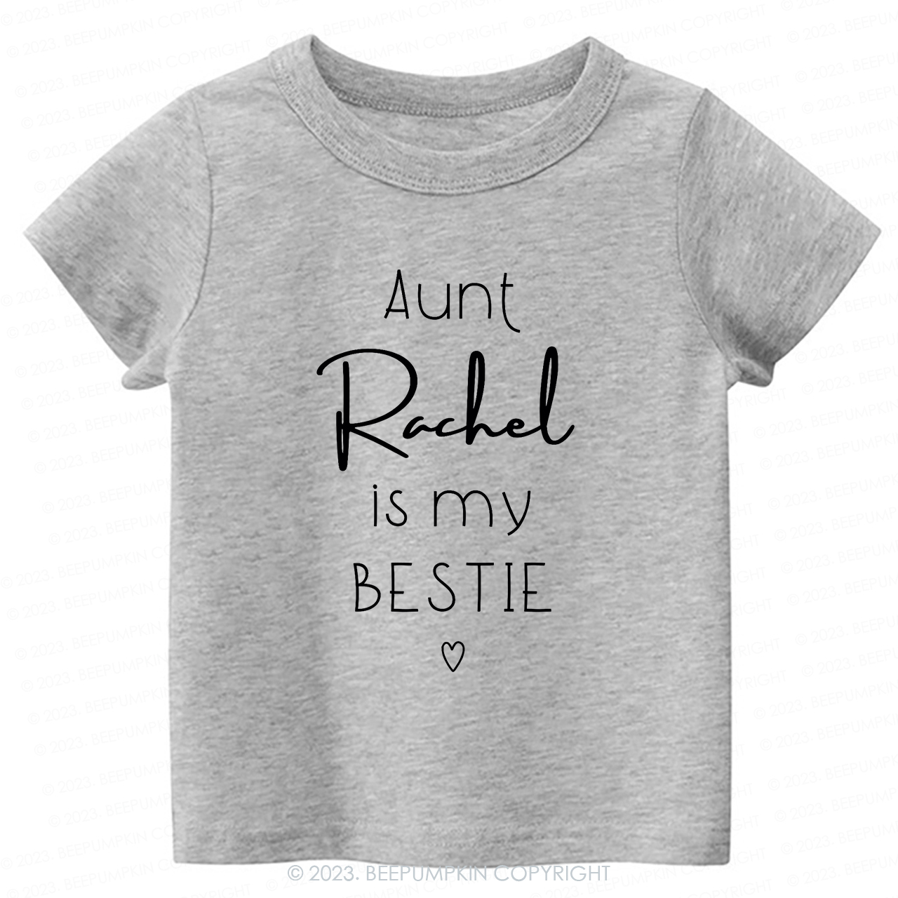 Personalized Brand Funny Aunt's Bestie  -Toddler Tees