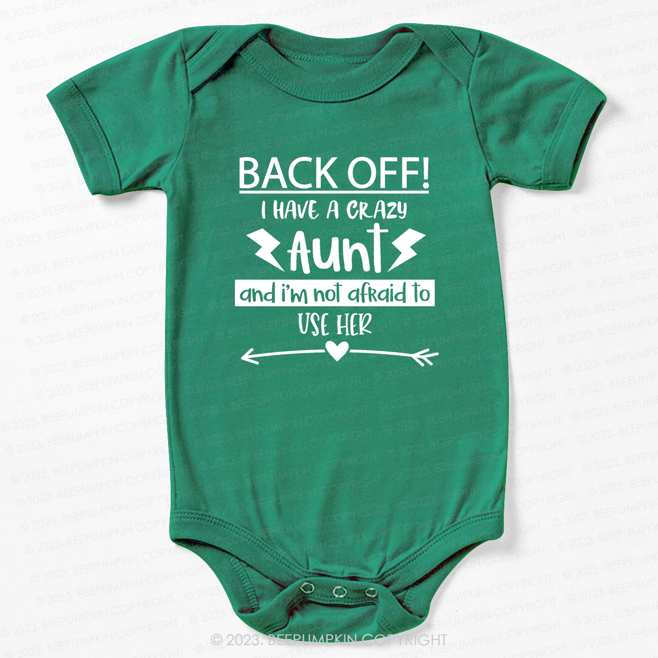 Back Off I Have A Crazy Aunt Bodysuit For Baby