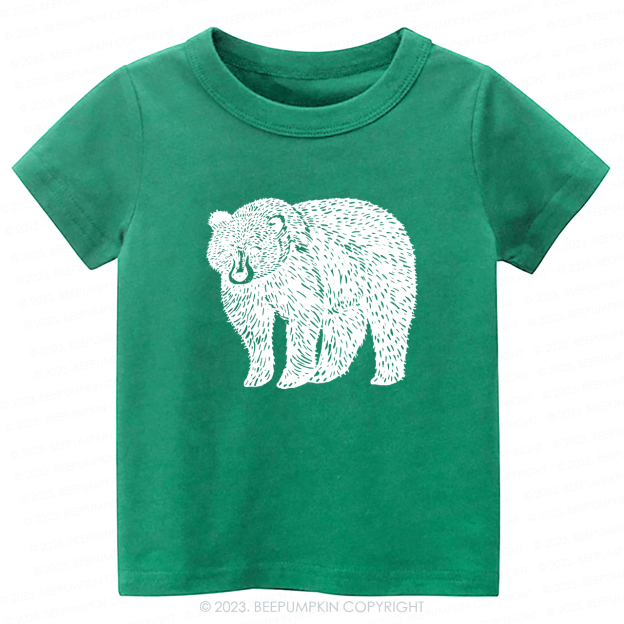 Organic Animal Bear -Toddler Tees