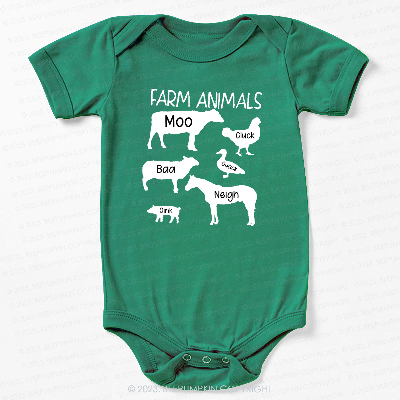 Funny Farm Animal Sounds Bodysuit For Baby
