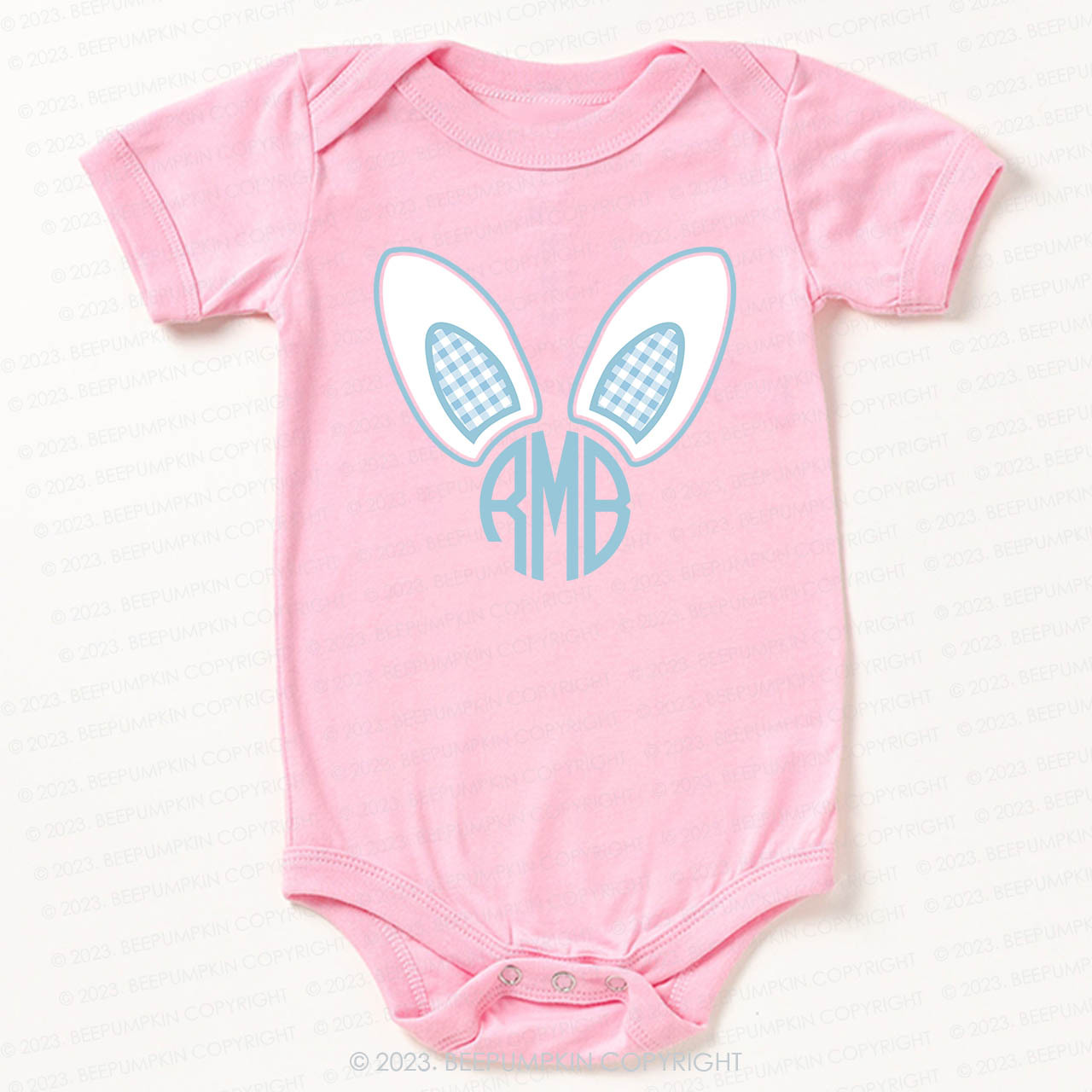 Monogrammed Bunny Easter Bodysuit For Baby