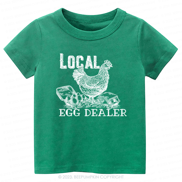 Local Egg Dealer Kids Retro -Toddler Tees
