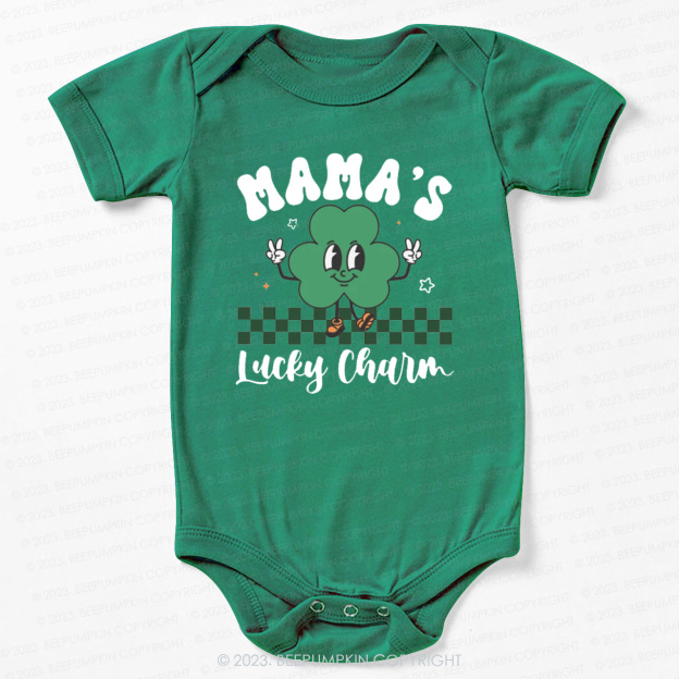 Mama's Lucky Charm St.Patricks Day Bodysuit For Baby
