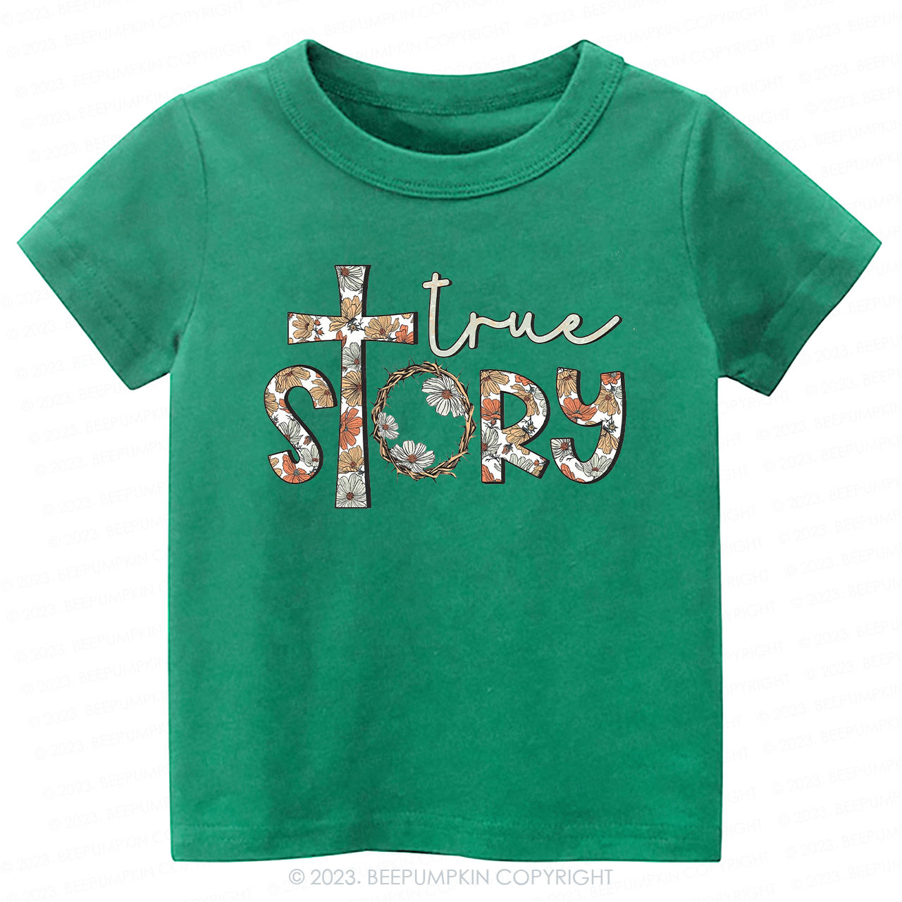 True Story Flowers Easter Toddler Tees