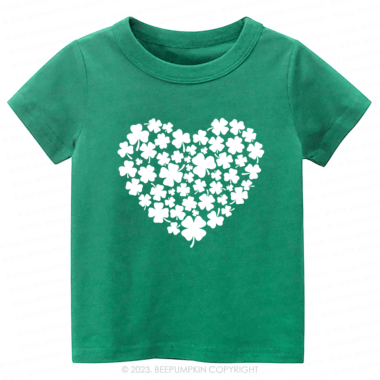 Shamrock Heart St.Patricks Day-Toddler&Kids Tees