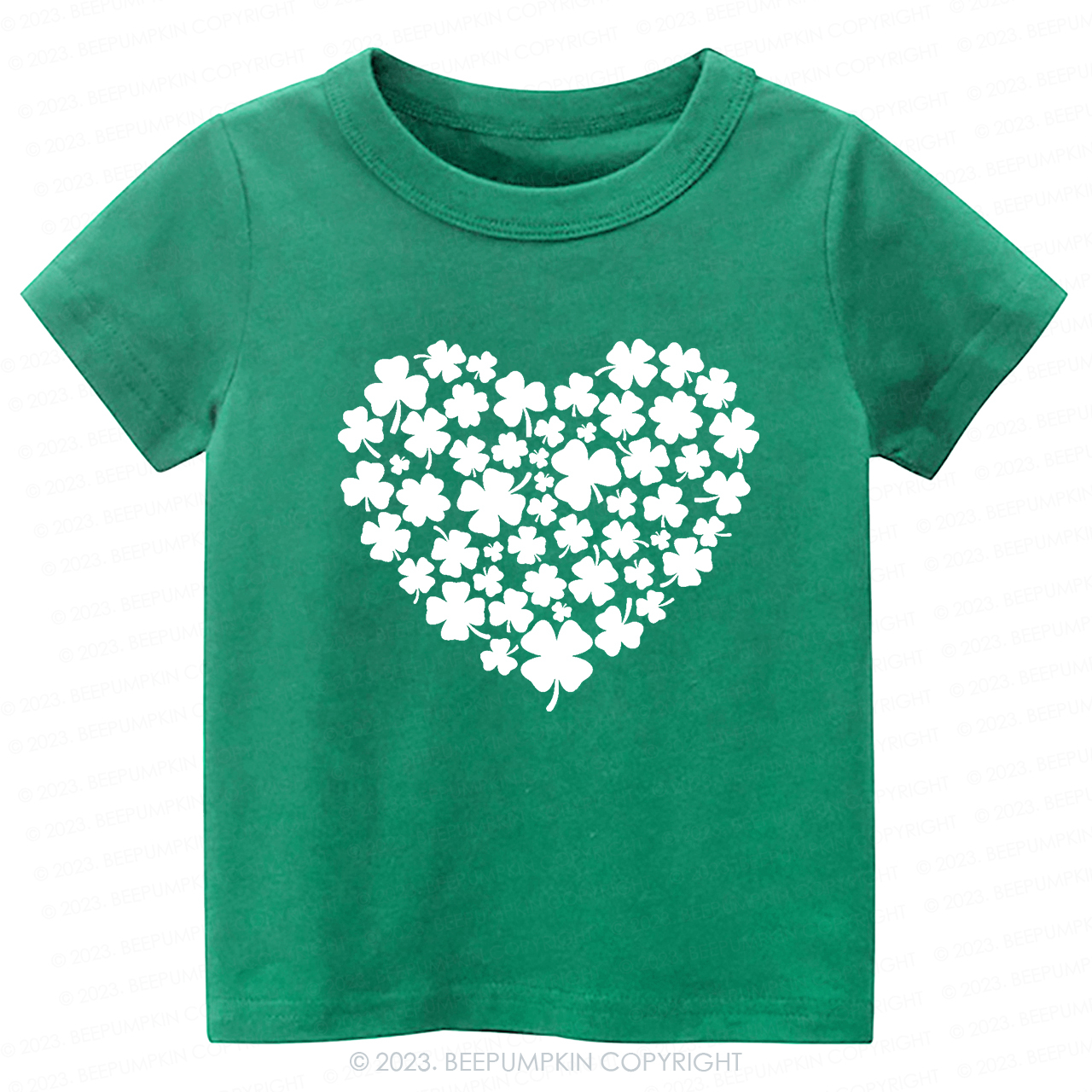 Shamrock Heart St.Patricks Day-Toddler&Kids Tees Sale-Beepumpkin™